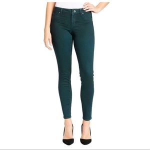 Coated Skinny Jeans NWT | Dark Green | size 27
